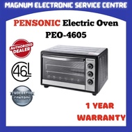 Pensonic 46L Large Electric Oven PEO-4605 Ketuhar Elektrik 电烤箱 1800W , Stainless steel handle , door