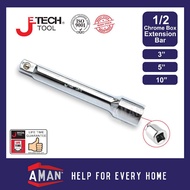 JETECH Chrome Extension Bar Box Socket Extension Box Socket 1/2" Drive Tambah Panjang Ratchet 3" 5" 