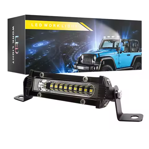 9LED Mini Led Work Light Pole 9LED Off-Road Floodlight 4X4 JEE P JK 4Wd Truck 12V-24V