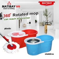 Matibay magic Spin Mop With Spinner And Bucket Tornado Mop