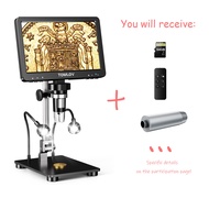 [🌷Buddha amulet identification🌷]TOMLOV DM9 Pro HDMI Digital Microscope with 7 IPS Screen：1200X Video