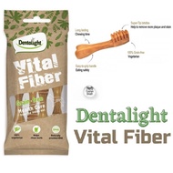 Dentalight Vital Fiber BRUSH 4" 70g 4pcs Snack Dental DogCemilan 70g