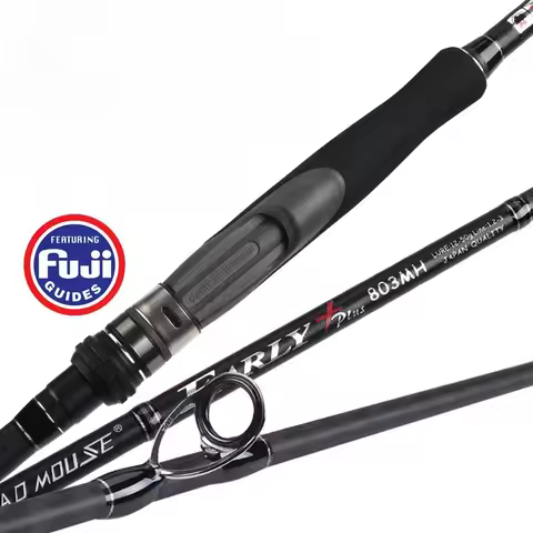 MADMOUSE-Japanese Carbon Lure Fishing Rod, Ultra Light and Ultra Hard, Fuji Guide Ring, Fuji Reel Se