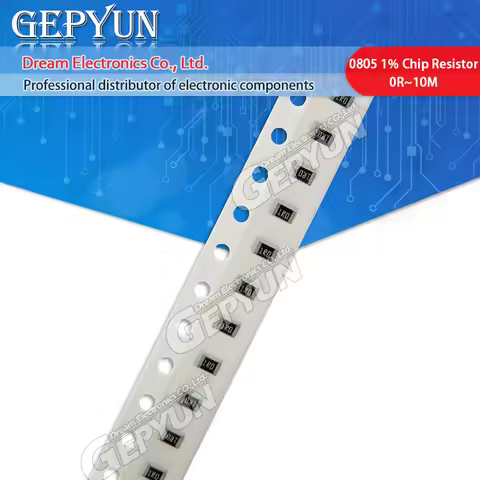 100pcs 0805 5% 1/8W SMD chip resistor 0R ~ 10M 0 1R 10R 100R 220R 330R 470R 1K 4.7K 10K 47K 100K 1M 