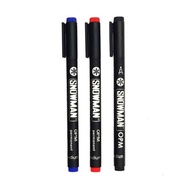 Spidol Snowman OPM Permanent / Pulpen Snowman OHP OPM / PCS