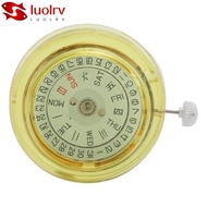 LUOLRV 3 Hands Dual Day Date Movement, Metal Gold Cal.8205 Watch Movement, Dual Calendar Automatic W