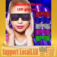 Cermin Mata Led Spek LED - Fun Festive Eyeglasses - LED Flashing Light-Up Party Glasses - Spectacles