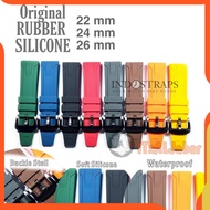 Soft silicone Rubber watch Strap 22mm 24mm 26mm Rubber watch Strap