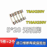 Slow-blow Ceramic Fuse Fuse T10AH250V T8AH250V Latency3.15 4 6.3A 6RV4