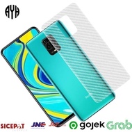 AYH Garskin 3D Carbon Xiaomi Redmi 8 / 8A Pro Skin HP Anti Gores