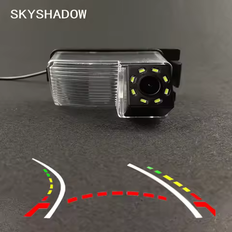 HD Wireless Car CCD Rear Camera Fisheye 4 8 12 led dynamic Night For Nissan Geniss Tiida Livina GF-R