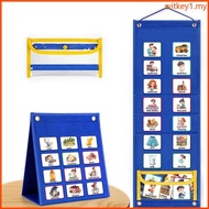 WIT Daily Schedule Chart 18+1 Pocket Visual Schedule Chart Visual Timetable