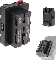Fotga Power Adapter Mount Plate for V Mount Battery Mini Nano V Mount Battery to NP-F NP-F960 NP-F97