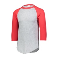 mens Baseball Jersey 2.0 3 4 Sleeve, Athletic Heather/Red, X-Large US