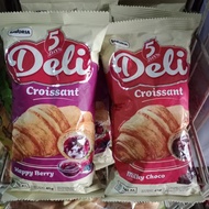 [SDW] pekanbaru/45 grams of Deli Croissant Bread 5 Days Happy Berry & Milky Choco Chocolate Flavored