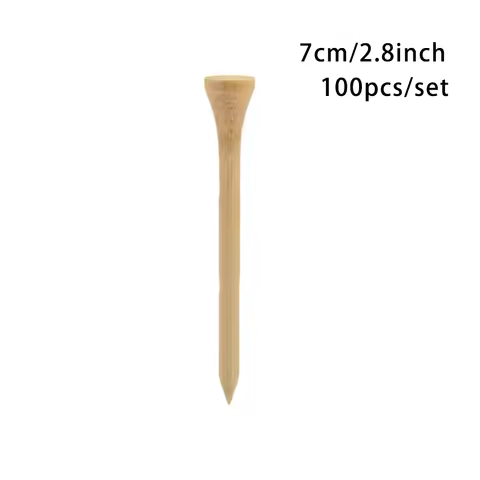 Less Friction 100Pcs 4 Size 83mm 70mm Golf Accessories Golf Tees Golf Training Bamboo Tee