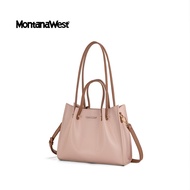 Montana West รุ่น Tote Bags กระเป๋าสะพายข้าง กระเป๋าสะพายไหล่ กระเป๋าถือ สำหรับผู้หญิง หนัง PU (MWC-