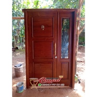 pintu rumah kupu tarung kayu jati