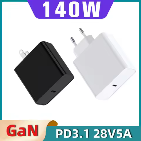 PD3.1 140W GaN Charger 28V5A 20V5A Type-C USB C Fast Charging Adapter PPS Wall Charger for iPhone Sa
