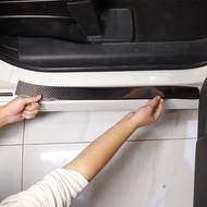 For Honda N-BOX JF3 JF4 17-21 Car exterior door sill strip decoration sticker soft carbon fiber Door