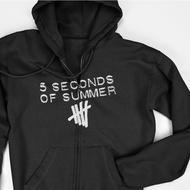 Zipper Hoodie Jacket - 5 Seconds of Summer Logo