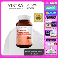 [100 เม็ด  ]  VISTRA Acerola Cherry 1000 mg & Citrus Bioflavonoids Plus ( 100 Tabs ) - วิสทร้า อะเซโ