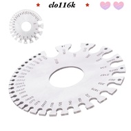 ELOK Round Wire Gauge, Metric and Imperial Scales Stainless Steel Thickness Gauge, Non-Ferrous Metal