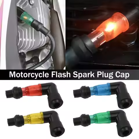90 Degree Motorcycle Luminous Spark Plug Cap Universall Motorcycle Ignition Spark Plug Cap Durable S