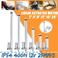 Electric Motor Linear Actuator Lift IP54 400N 25mm/s For Self Unicycle Scooter vehicles DC 12V