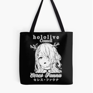 Ceres Fauna Hololive English Council Tote Bag Canvas Black