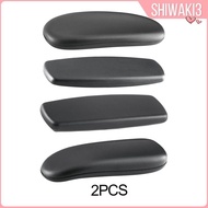 [Shiwaki3] 2x Gaming Chair Armrest Pads Replacement Black Simple Line Computer Chair Parts