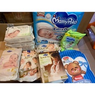 Newborn sample diapers Mamy Poko Applecrumby Drypers Molfix