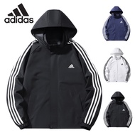 Adidas Waterproof Sweater Windproof Hoodie Sports Men Jaket Lelaki  Windbreaker Kalis Air