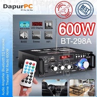 Audio Amplifier Bluetooth EQ Karaoke Home Theater FM Radio 600W