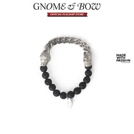 GNOME & BOW Jekyll & Hyde Lion Skull Beads Bracelet Women Men