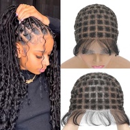 Black Women’S Double Full Lace Crochet Wig Cap with Baby Hair - Breathable &amp Glueless Braided Cap