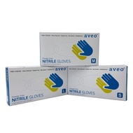 Aveo powder-free latex nitrile gloves sanitary cooking gloves 100 sheets