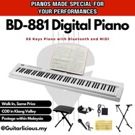 88 Keys Beginner Digital Piano with Touch Sensitive ,  Bluetooth &amp; Midi (BD-881 / BD 881/ BD881)