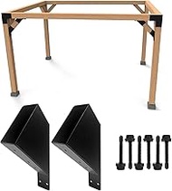 ITeVe.GD 45 Degree Pergola DIY Bracket Kits,1-Way Slant Woodwork Brackets for 2" x 4"(Actual:1.5" x