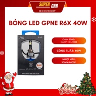 GPNE R6X LED Bulb Pins H4, H7, H11, 9005 Capacity 40W 2 Color Temperature Modes 6000K Brightening LE