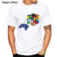 game cube printed T-Shirt Summer Fashion Men's Short Sleeve Boy Casual Tee Shirts 80's 90's Retro De