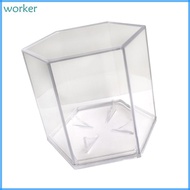 Wor* Baseball Display Case Acrylic Clear Baseball Display Case Hexagonal Memorabilia Display Box Bas