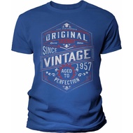 Men's cotton T-shirt 65th Birthday Shirt for Men - Vintage 1958 Aged to Perfection - Gear-65th Birth