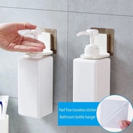 Self-Adhesive Shampoo Bottle Shelf Wall Mounted Liquid Soap Shower Gel Organizer Hook Holder Shelves Hanger Bathroom Accessories
