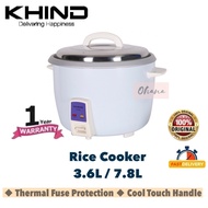 KHIND RC360 (3.6L) RC 780 (7.8L) RICE COOKER/ PERIUK NASI BESAR