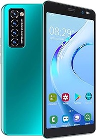 5.45 inch Smartphone, HD Full Screen Unlocked Cell Phones, for Android 4.4.2 Face Fingerprint Smart Phone, 512MB/4GB, HD Camera Mobil Phone, 1500mAh Battery, 128GB Extension (Green)