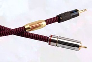 ［實體商店］6N OFC + 多層屏蔽 3.5mm Coaxial to RCA Coaxial Cable, 3.5mm同軸轉RCA同軸線