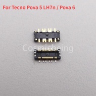 New 1-10pcs Inner Battery FPC Connector Plug Clip Contact On Motherboard Board For Tecno Pova 5 LH7n
