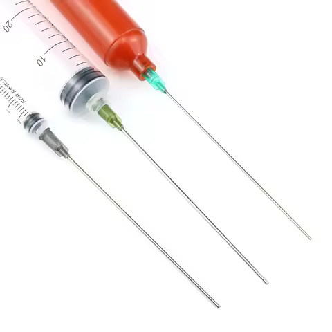 20pcs 100mm Dispensing Needle Glue Needle 4 Inch Stainless Steel Glue Needle for Filling E-liquid, I