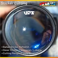 Biled UPS Sticker Reverse Font